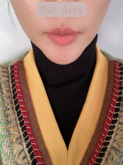 リップ塗った画像