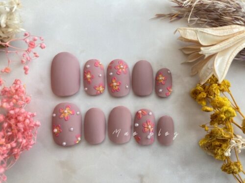 ピンクネイル画像